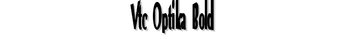 VTC Optika Bold font